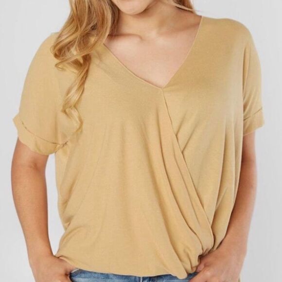 Buckle Double Zero wrap surplice crossover blouse - Picture 2 of 10